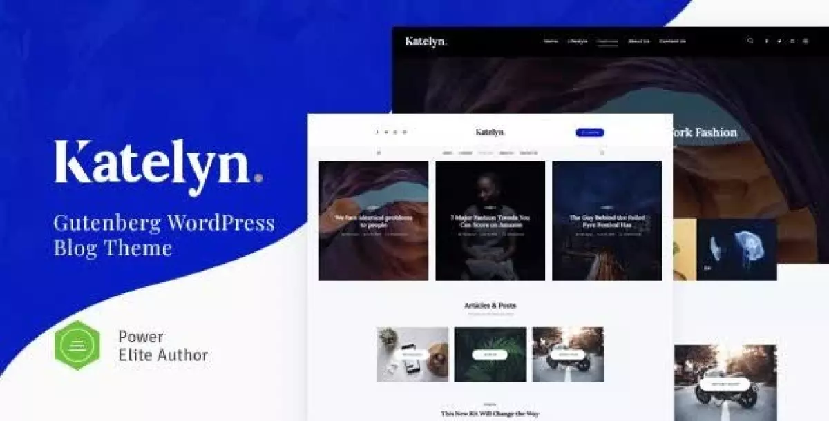 Katelyn | Creative Gutenberg Blog WordPress Theme