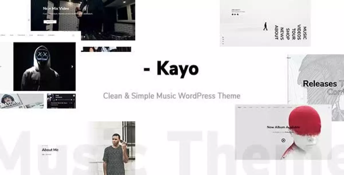 Kayo - Clean and Simple Music WordPress Theme