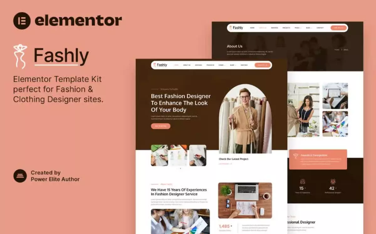 Fashly – Fashion & Clothing Designer Elementor Template Kit