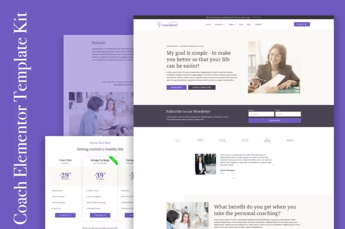 Coachkit - Life Coach Elementor Template
