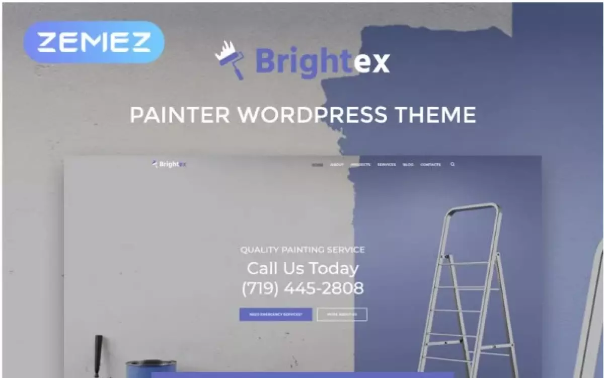 Brightex - Painting Services Multipurpose Classic WordPress Elementor Theme