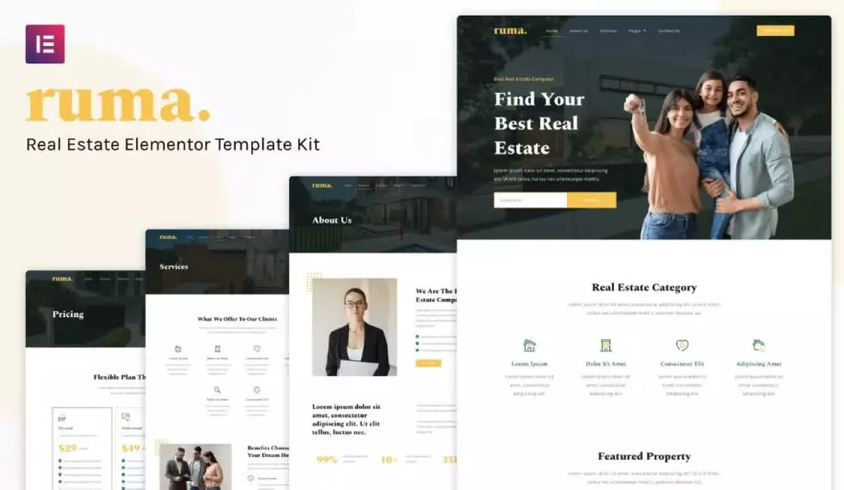 Ruma - Real Estate Elementor Template