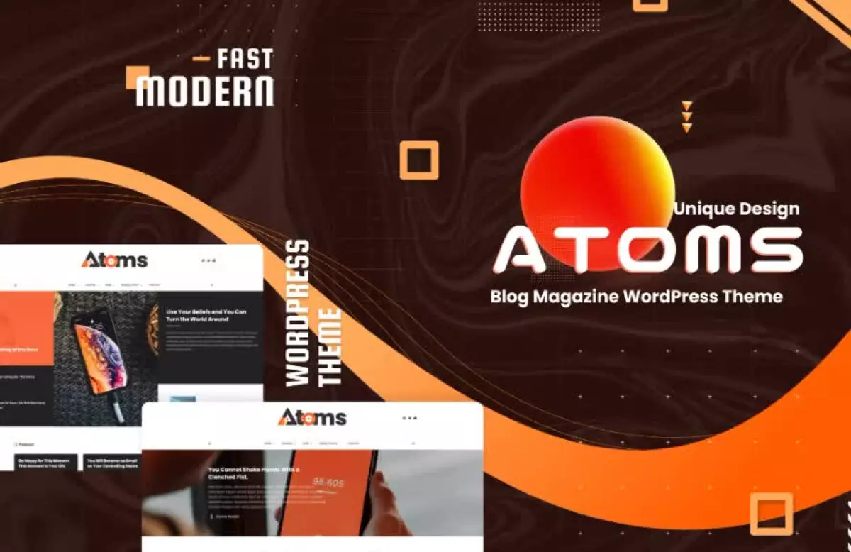 Atoms - Blog Magazine Wordpress Theme