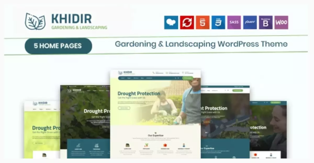 Khidir - Gardening &amp; Landscaping WordPress Theme