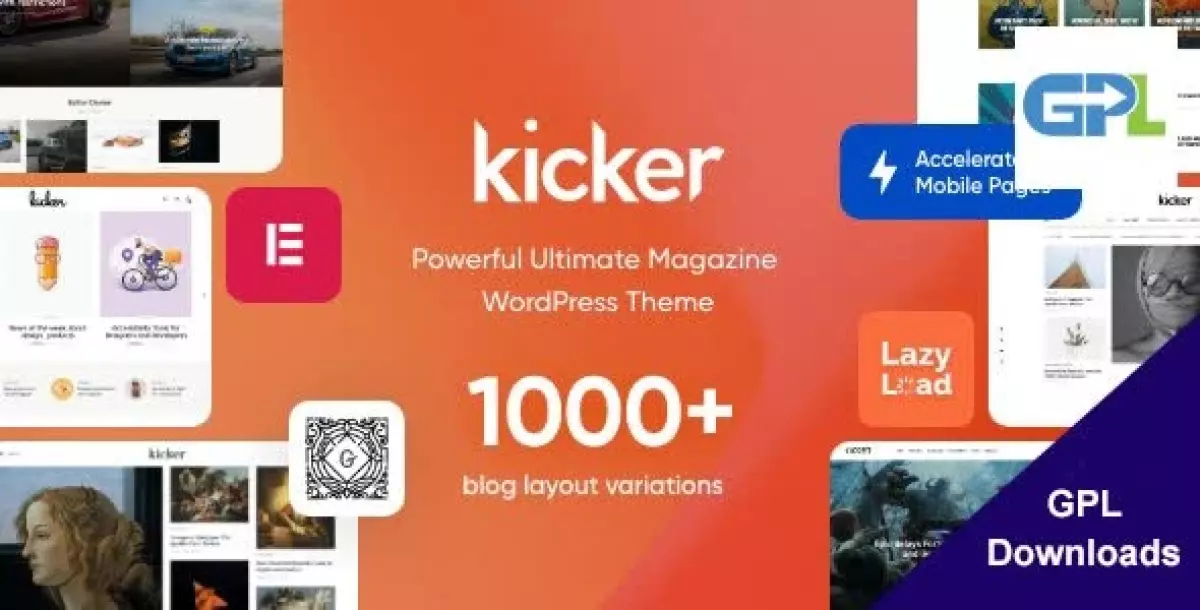 Kicker - Multipurpose Blog Magazine WordPress Theme + Gutenberg 1.3.7