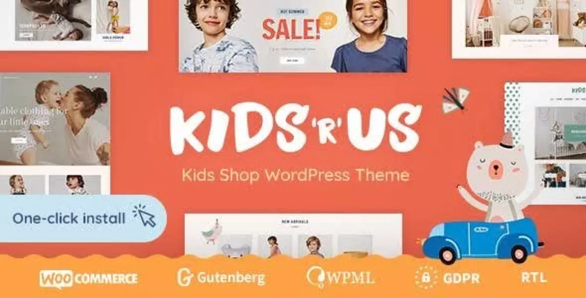 Kids R Us - Toy Store and Children Clothes Shop Theme 1.0.9