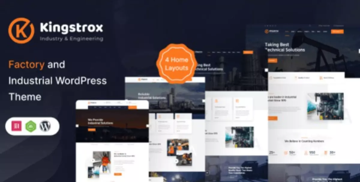 Kingstrox - Factory and Industrial Business WordPress Theme