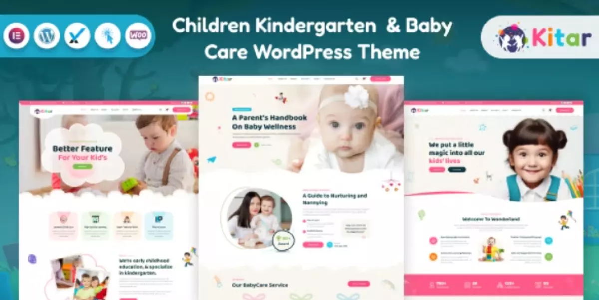 Kitar – Children Kindergarten &amp; Baby Care WordPress Theme