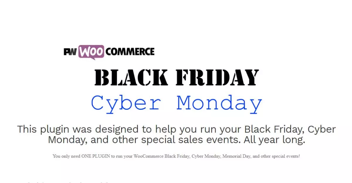 PW WooCommerce Black Friday & Cyber Monday Pro