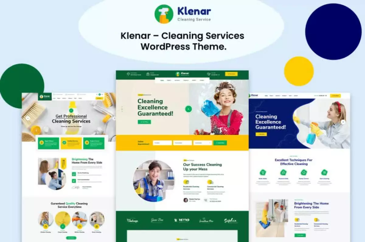 Klenar – Cleaning Services WordPress Theme + RTL