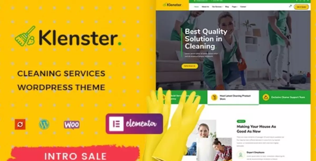 Klenster - Cleaning Services WordPress Theme