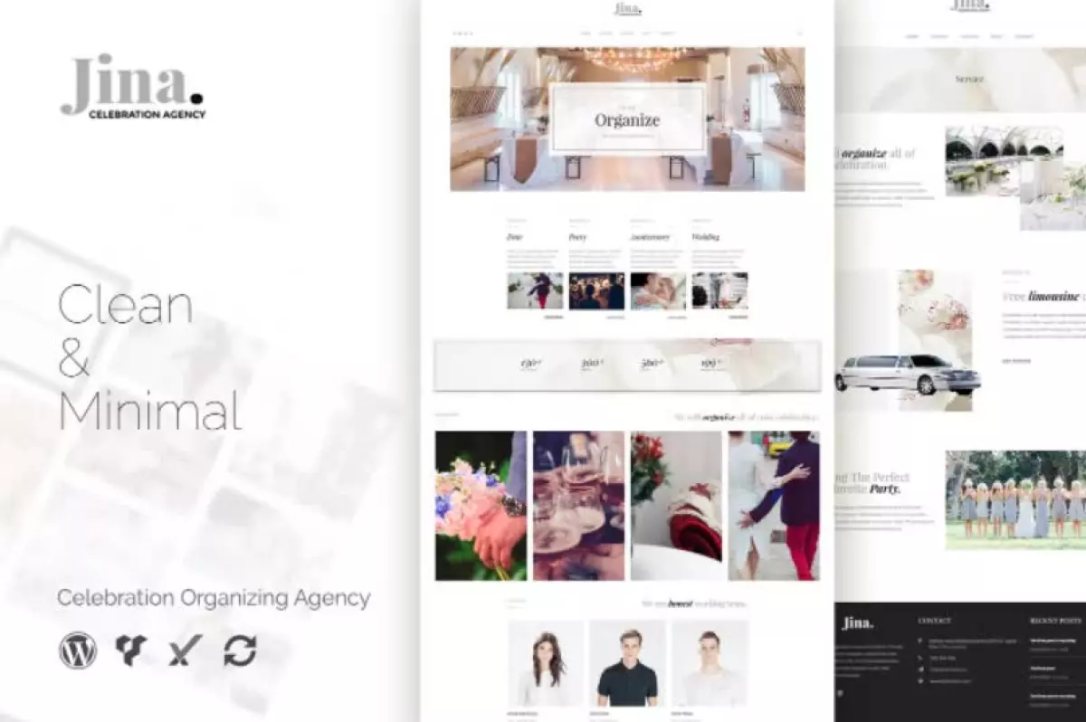 Jina - Celebration Agency WordPress Theme