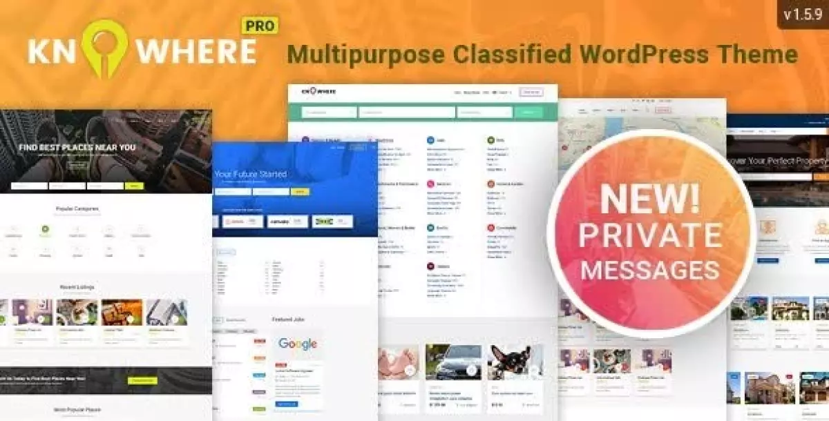 Knowhere Pro - Multipurpose Classified Directory WordPress Theme 1.5.9