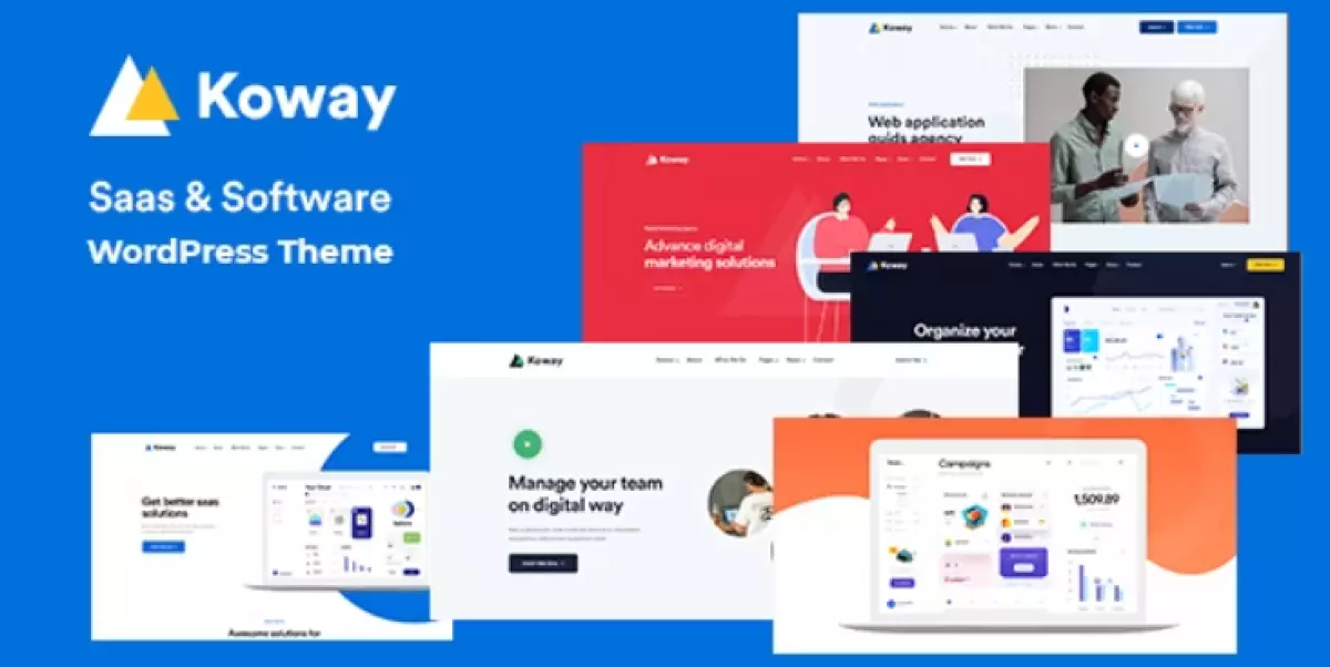 Koway - Saas Landing WordPress Theme for Saas Startup + RTL