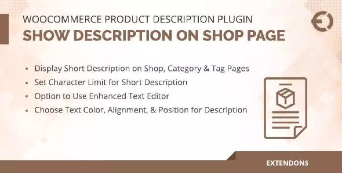 [WISH] WooCommerce Product Description Plugin - Show on Shop