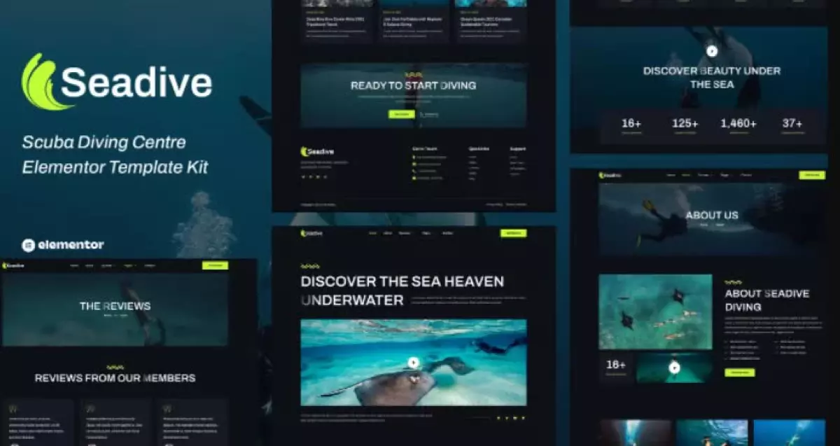 Seadive - Scuba Diving Centre Elementor Template