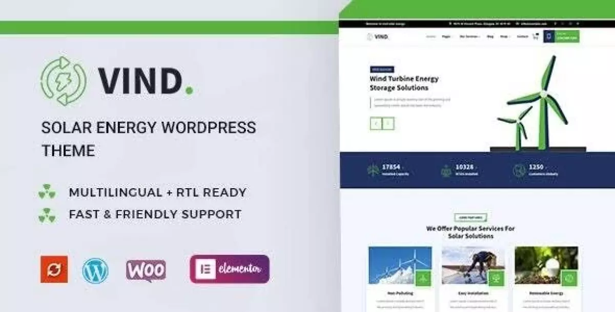 [WISH] Vind - Solar Energy WordPress