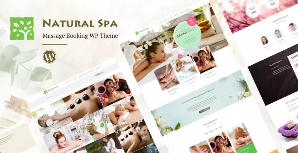 Natural Spa - Massage Booking Wordpress Theme