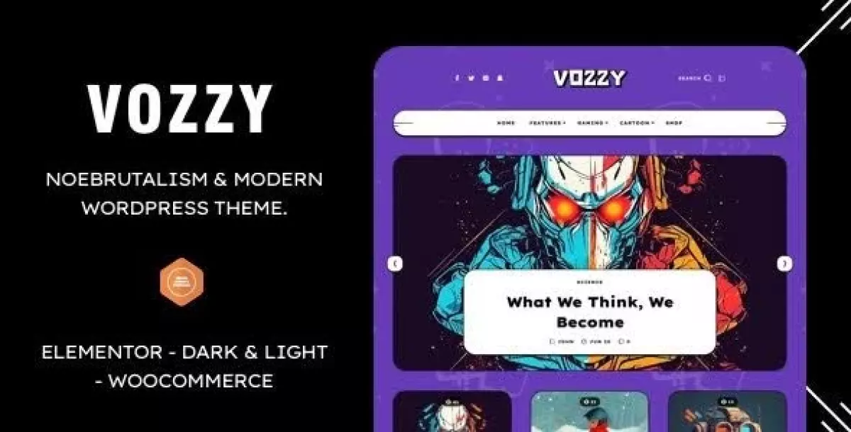 [WISH] Vozzy - Modern &amp; Neobrutalism WordPress