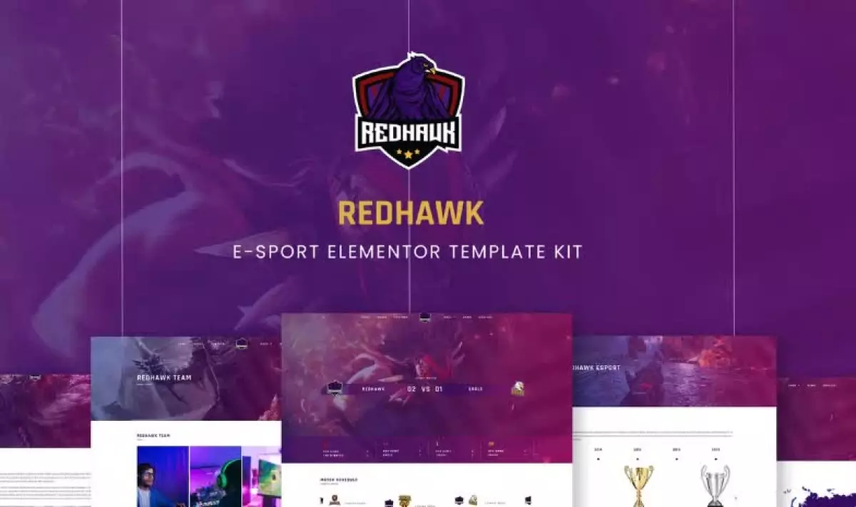 Redhawk - Esports Elementor Template