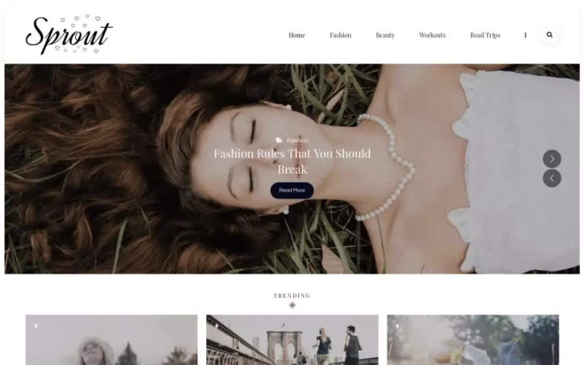 Sprout - Personal Blog WordPress Theme