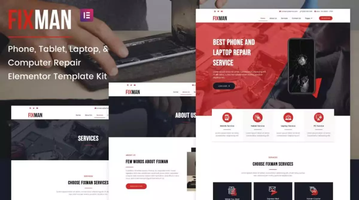 Fixman - Smartphone & Laptop PC Repair Elementor