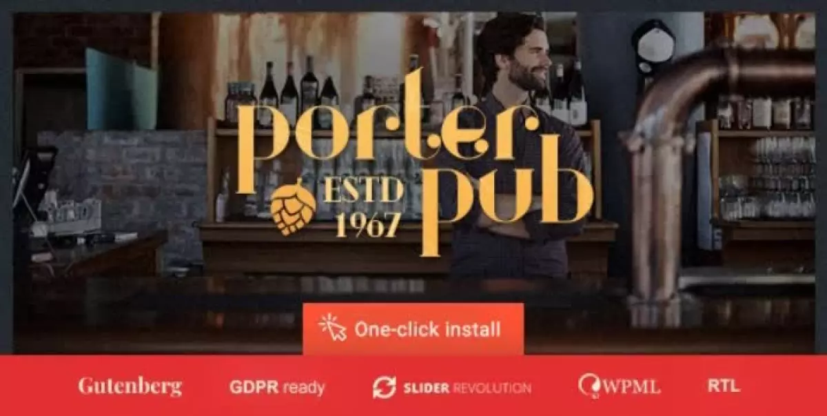 Porter Pub - Bar & Restaurant WordPress Theme