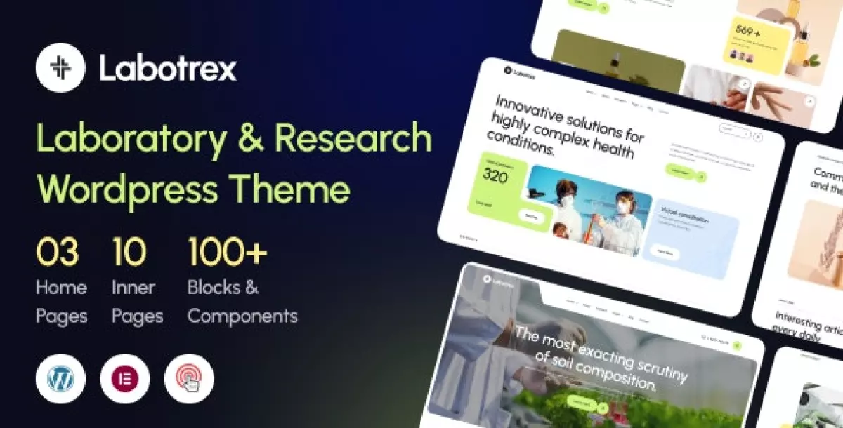 Labotrex - Laboratory &amp; Science Research WordPress Theme