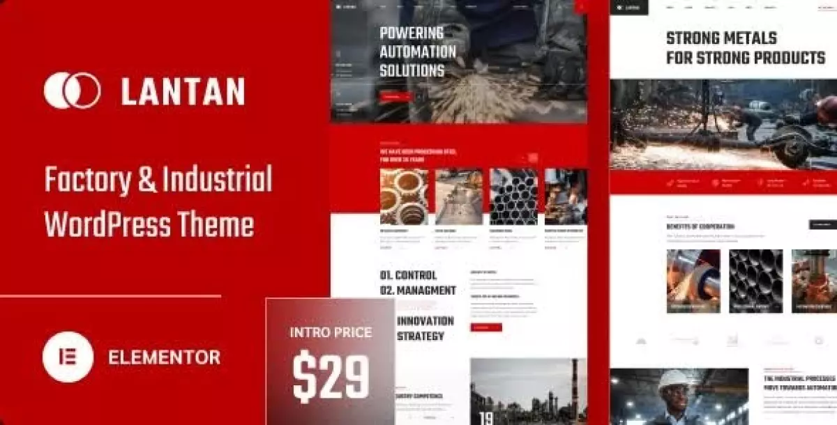 Lantan - Factory & Industrial WordPress Theme