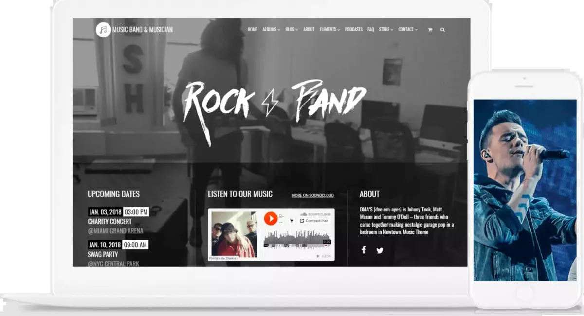 VisualModo - Music WordPress Theme