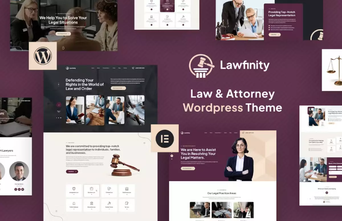 Lawfinity | Law And Attorney WordPress Theme