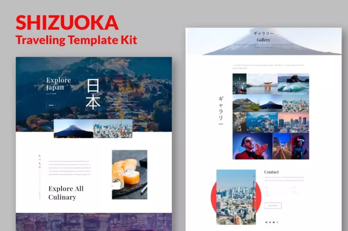 Shizuoka - Travel Elementor Template