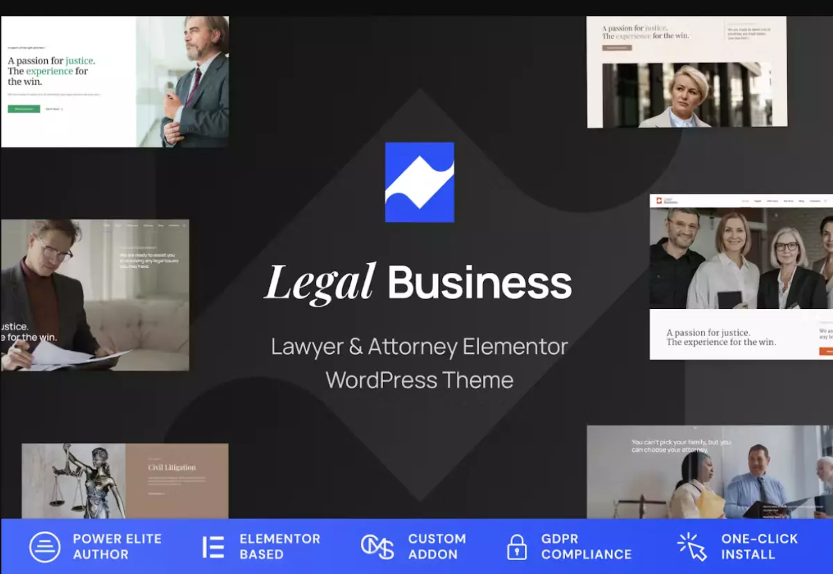 Legal Business - Attorney &amp; Lawyer WordPress Theme