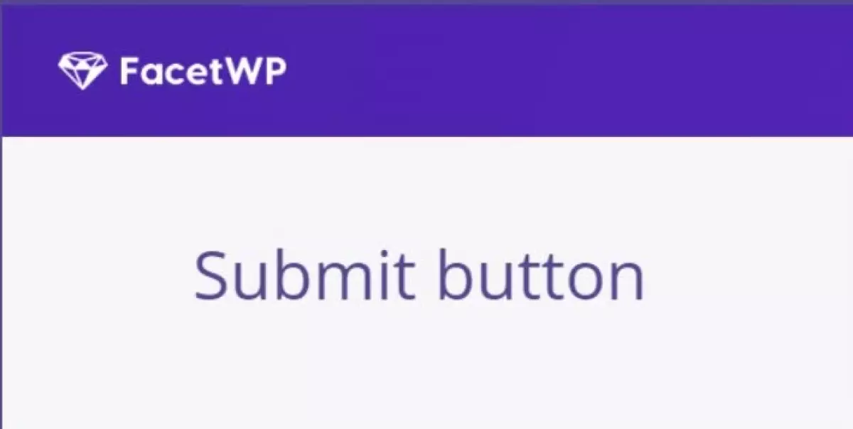 FacetWP Submit button