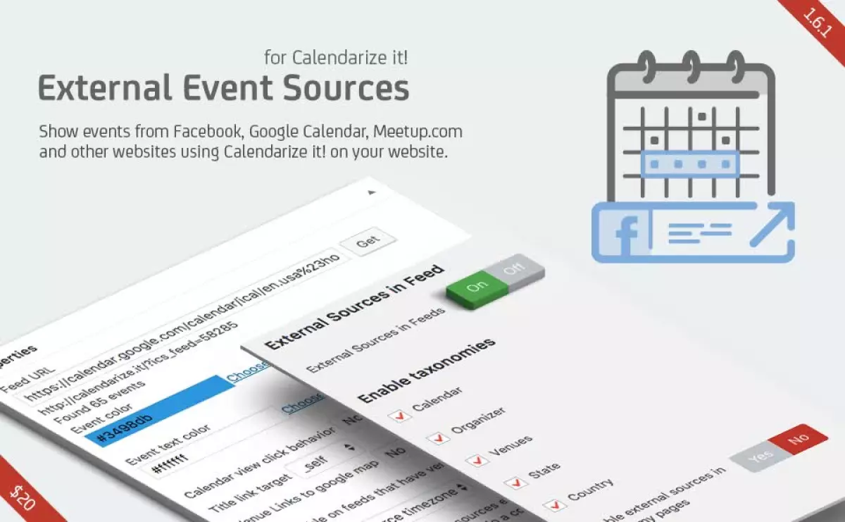 External Event Sources for Calendarize it!