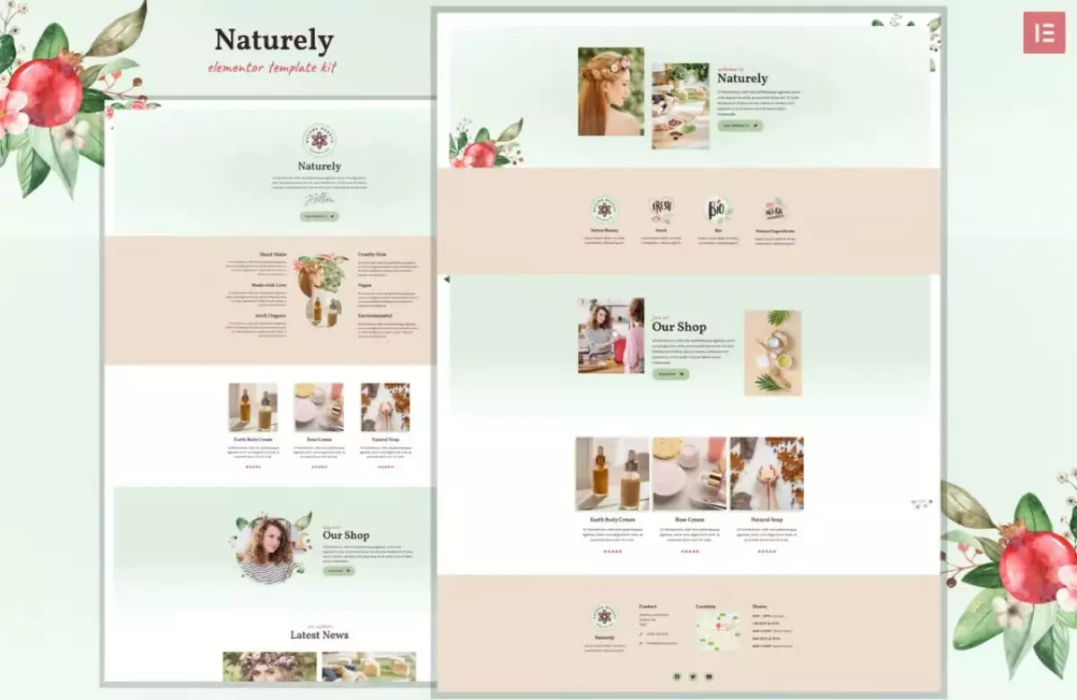 Naturely - Natural Cosmetics & Beauty Template