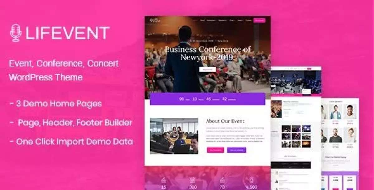 Lifevent - Event Conference WordPress Theme 1.1.4