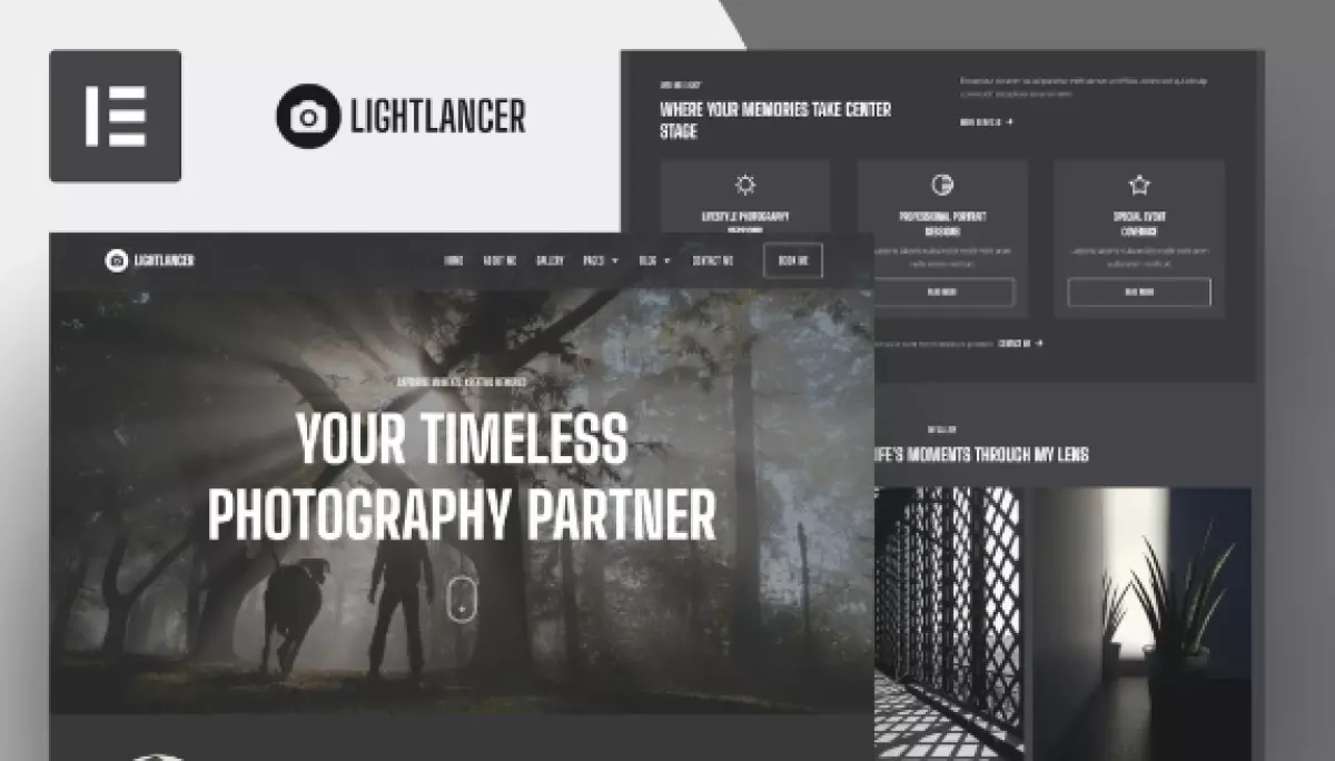 Lightlancer – Photographer Elementor Pro Template Kit