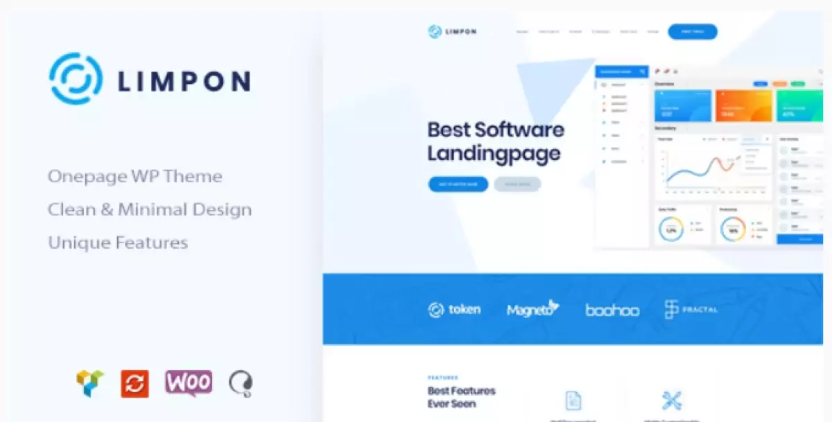 Limpon - Software App Landing WordPress Theme