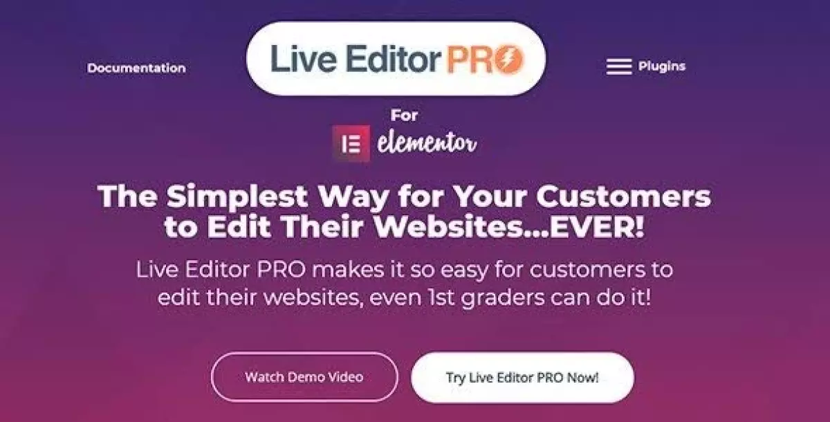 Live Editor PRO for Elementor