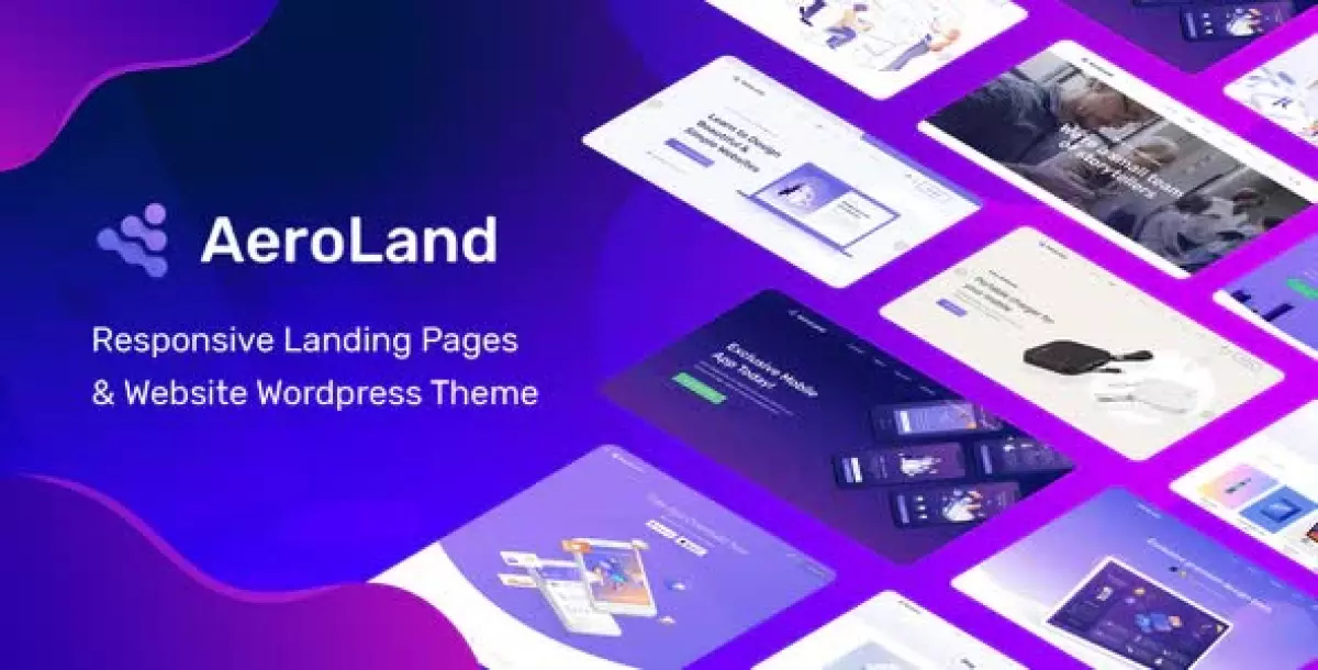 AeroLand - App Landing Software Website WordPress Theme 1.6.8