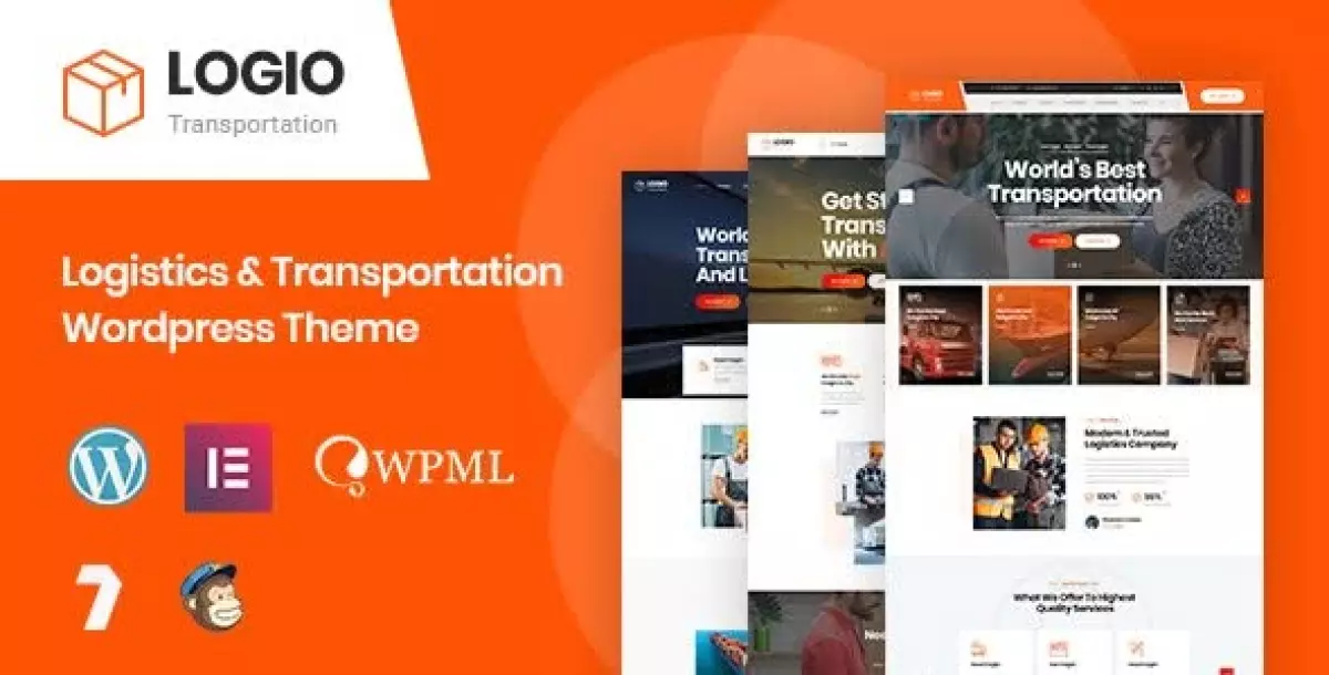 Logio - Logistics & Transportation WordPress Theme 1