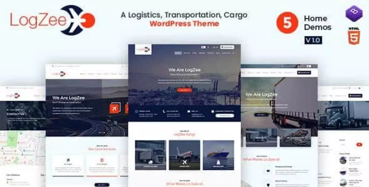 Logzee | Logistics, Transportation, Cargo WordPress Theme