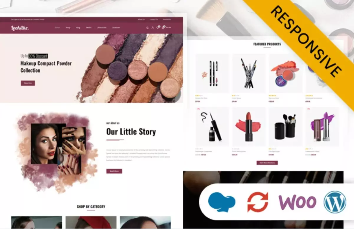 Looklike - Cosmetics Store WooCommerce Responsive Theme