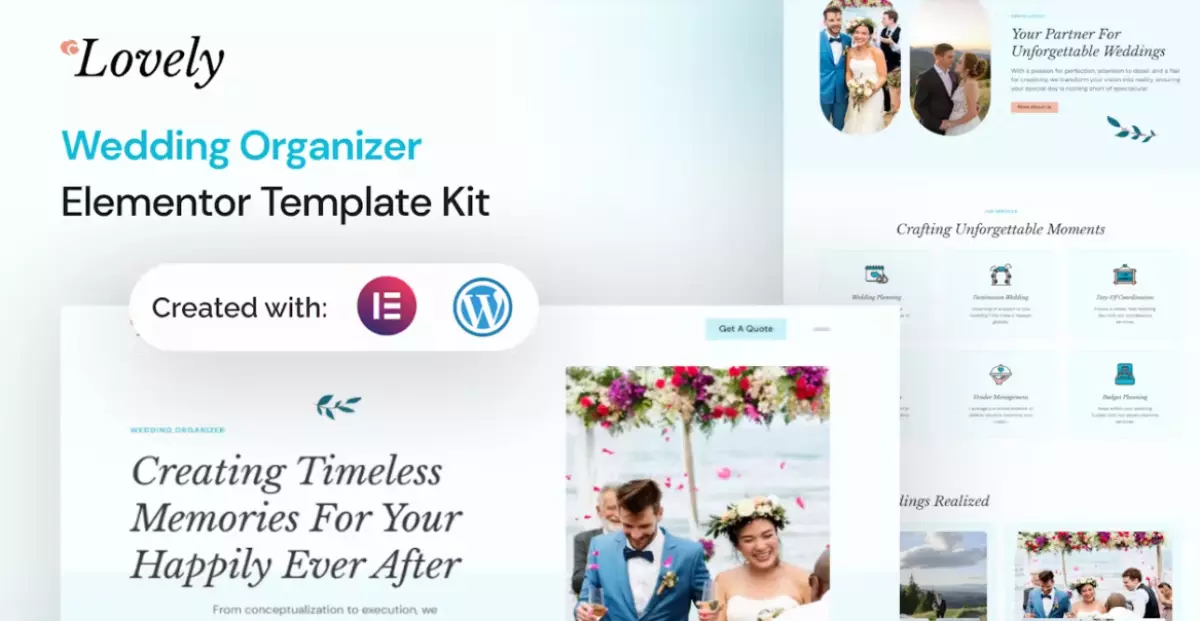 Lovely - Wedding Organizer Elementor Template Kit