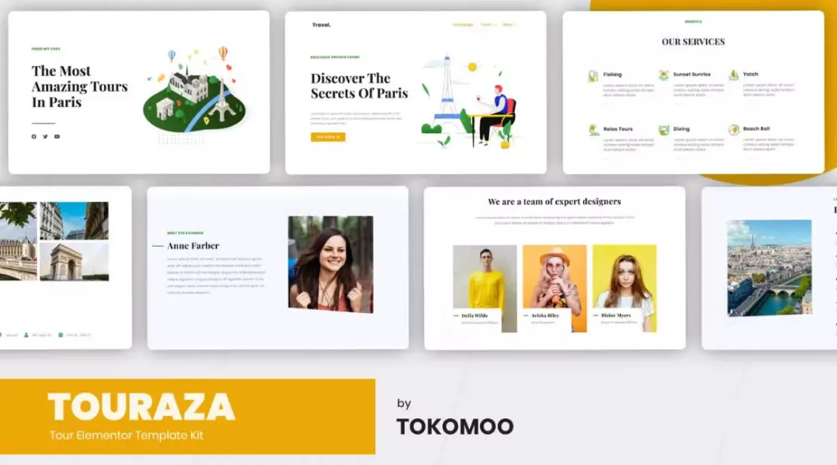 Touraza | Travel & Tour Agency Elementor Template