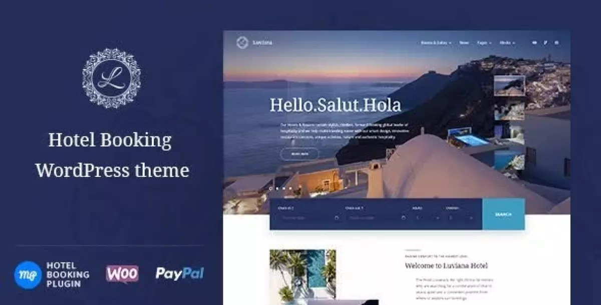 Hotel Booking WordPress Theme - Luviana 1.4.1