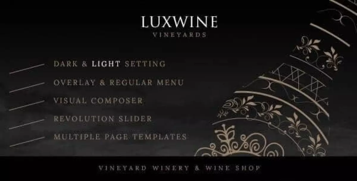 Luxwine - Wine WordPress Theme