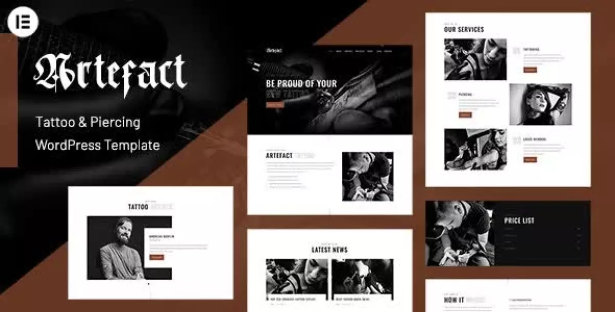 [WISH] Artefact - Elementor Tattoo Piercing Studio WordPress