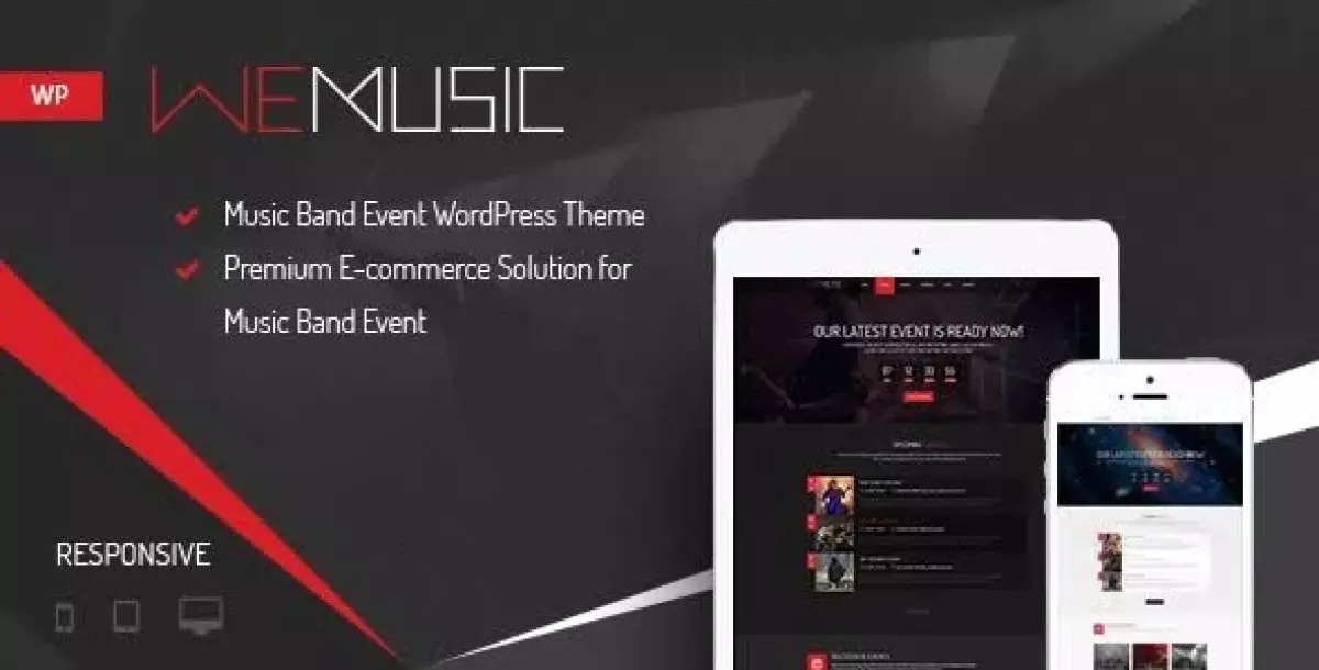 WeMusic - Music Band Event WordPress Theme